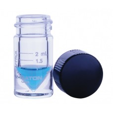 W986272NG - Fiole V Vial® 2,0 mL col filete en verre clair borosilicate de Type I, graduee, avec bouchon 20-400 