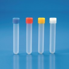 BGD067	Tub. essai PP f. rond stér. b/vis,15ml b/100 blanc