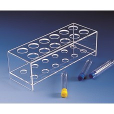 BJB044	Porte-tubes à essai à 2 étages PMMA 12 postes p/di