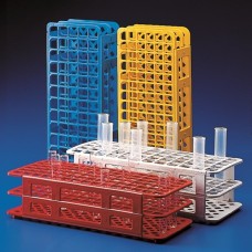 BJB054	Porte-tubes à essais PP blanc, universel 60 tubes de d.16