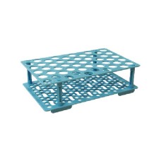 BJB082	PORTOIR PP, BLEU, pour 90 tubes (Ø 13 mm)