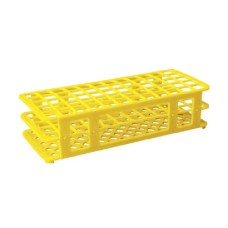 BJB084	PORTOIR PP, JAUNE, pour 90 tubes (Ø 13 mm)