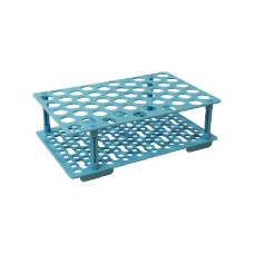 BJB094	PORTOIR PP, BLEU, pour 21 tubes (Ø 30 mm)