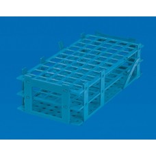 BJB511	Portoir p/tubes à essai PP bleu pour diam. jusqu'à 30mm
