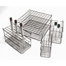 BJD022	Portoir acier inox., 24 tubes de 10 mm 