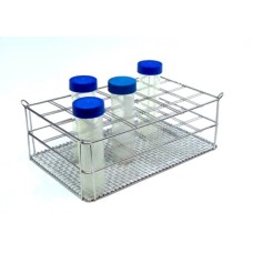 BJD035	Portoir acier inox., 24 tubes de 30 mm 