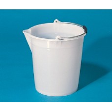 BTB029	Sceau à bec PE blanc gradué, 17 litres, ENDO