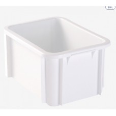 BTL035	Bac rectangulaire 15 l blanc