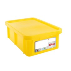 BTL056	Bac rectangulaire 25 l + couvercle jaune HACCP
