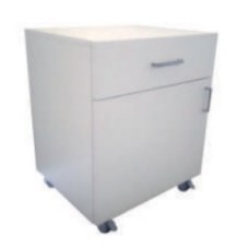 BWM018	Meuble bas à roulettes avec 1 porte et tiroir largeur 450 mm