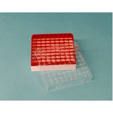  BYF017  Boîte de congélation PC p/cryotubes 81x1.8 mL, rouge 