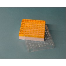  BYF019  Boîte de congélation PC p/cryotubes 81x1.8 mL, jaune 