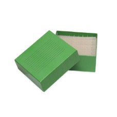 BYF083	Cryo boîte en carton pour 81 flacons de 2mL, vert
