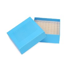 BYF085	Cryo boîte en carton pour 100 flacons de 2mL,  bleu