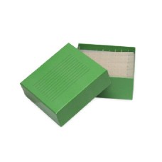BYF088	Cryo boîte en carton pour 100 flacons de 2mL,  vert