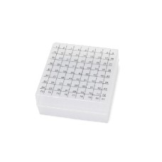 BYF098	Cryo boîte PP pour 81 flacons 2mL couvercle numeroté
