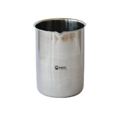 CBJ009	Bécher en acier inoxydable avec bord et bec verseur, 2000mL