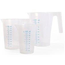 CCD005	Pichet empilable, forme haute, grad. en bleue, 3000mL