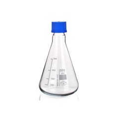 CDB039   Erlenmeyer Simax a/bouchon à vis 100ml Simax