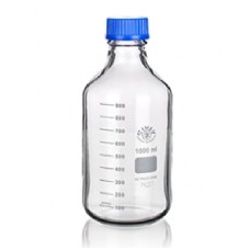 CFB033	Flacon ISO Simax cap+bague bleu  pour pression, 1000ml