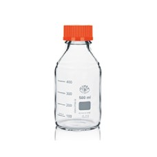 CFB052	Flacon ISO Simax  cap+bague orange 500ml
