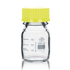 CFB060	Flacon ISO Simax  cap+bague jaune 100ml