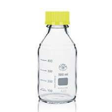 CFB062	Flacon ISO Simax  cap+bague jaune 500ml