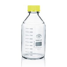 CFB063	Flacon ISO Simax  cap+bague jaune 1000ml
