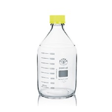 CFB064	Flacon ISO Simax  cap+bague jaune 2000ml