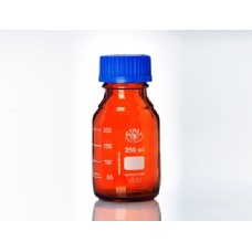 CFD003	Flacon ISO Simax BRUN c+b bleue 500ml