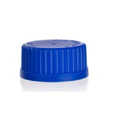 CFG046	Bouchon PP bleu p/flacon ISO GL32, SIMAX