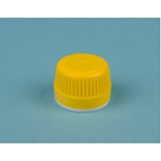 CGL015 : Bouchon  Jaune  avec bague d inviolabilité DIN28 