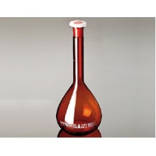 DDB044	Fiole jaugée A  a/bouchon, brun, Glassco  500mL