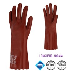RBL013	Gant P.V.C. Type A. Taille 10. L 400 mm. Simple enduction