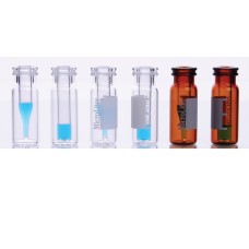 11-5000-101 - Fiole verre clair à bouchon pression, 2 mL, Insert conique en verre clair, pointe tiree, 350 µL, verre borosilicate de Type I 