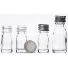 128135 - Flacon pour pathologie Wheaton 7 ml, en verre moule, Bijou, muni d’un bouchon en aluminium