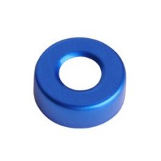 20-0000B - Scellage à sertir en aluminium 20 mm, bleu 