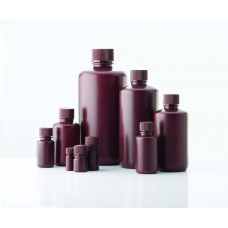 209625 - Flacon à col large antifuite 30 mL en HDPE, 1 oz, avec bouchon visse 28-410, brun, 33 mm diametre x 69 mm hauteur 