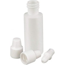211620 - Flacon compte-gouttes, 3 mL, blanc, LDPE, avec pointe compte-gouttes et bouchon visse 8-425 en polypropylene, 14 mm x 49 mm 