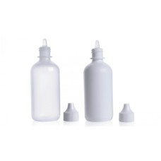211632 - Flacon compte-gouttes, 7 mL, naturel, LDPE, avec pointe compte-gouttes et bouchon visse 15-415 en polypropylene, 19 mm x 63 mm 