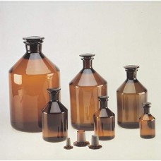 215257 - Flacon à reactif, verre brun, 250 mL, col etroit, taille de l'obturateur 19/26, 72 mm x 145 mm 
