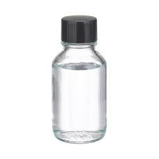219495 - Flacon de milieu, 125 mL, clair, non gradue, avec bouchon plein 33-430 phenolique noir à joint polyethylene, non autoclavable 