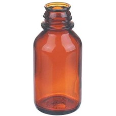 219885 - Flacon de milieu, 125 mL, verre borosilicate brun, non gradue, sans bouchon visse 33-430 