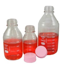 219917 - Flacon de milieu Lab 45TM, 250 mL, verre borosilicate clair, gradue, sans bouchon visse 45 mm 