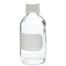 220163 - Flacon de reactif, 125 mL avec bouchon visse plein 33-430 en polypropylene à joint PTFE, 55 mm x 120 mm 