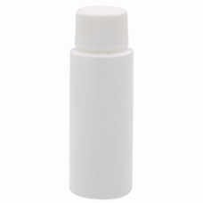 221163 - Flacon rond cylindrique, HDPE blanc, 30 mL, 27 mm x 78 mm 