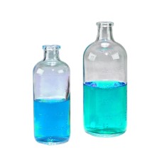 223950 - Flacon à serum 250 mL, verre borosilicate clair, dimensions du goulot: 15 mm ID x 30 mm OD, dimensions du flacon: 60 mm diametre x 158 mm hauteur 