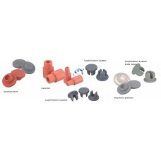 224100-020 - Obturateur 11 mm de type manchon en caoutchouc, caoutchouc naturel rouge 