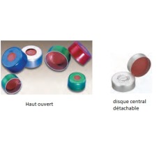 224211-06 - Scellage aluminium E-Z rouge avec joint 0,002 PTFE/0,038 caoutchouc rouge, diametre 11 mm 