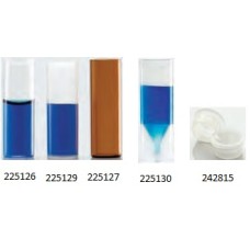 225130 - Fiole cylindrique à volume limite, 3 mL, polypropylene, clair, 15 mm x 45 mm 